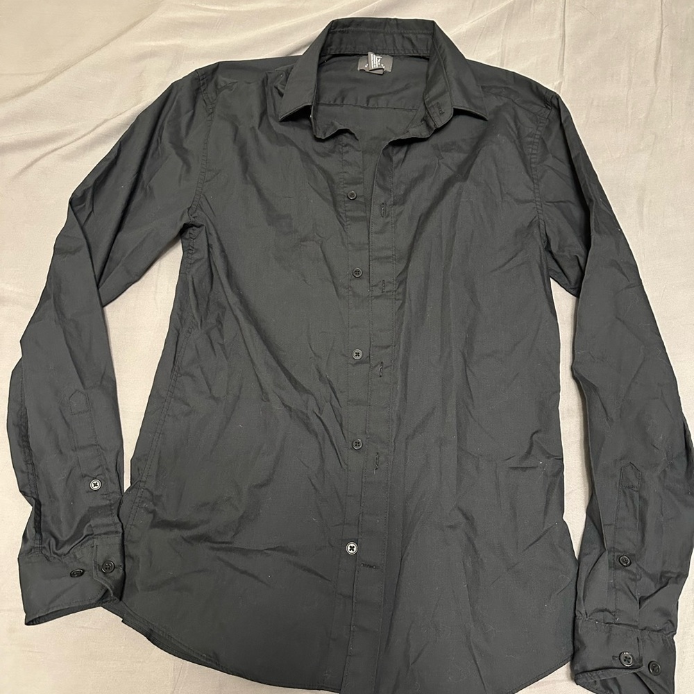 H&M Men’s Charcoal Slim Fit Shirt